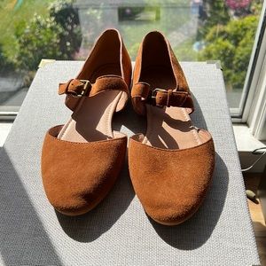 Madewell Suede Mary Jane Flats